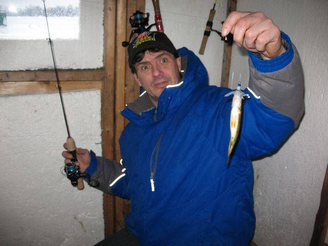 Ice Fishing  on Lake Simcoe